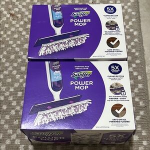 Swiffer Power Mop Refills - Purple and White
